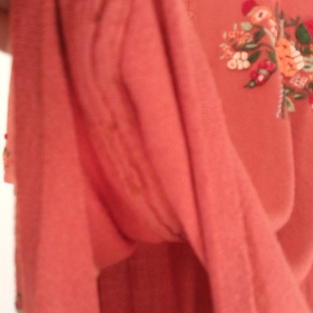 C.S.T. Studio 2X Knit Sweater Embroidered Top - Picture 8 of 13
